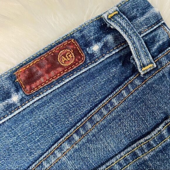 AG Adriano Goldschmied Blue Denim Mini Skirt - Picture 3 of 8